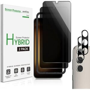 amFilm 2+2 Pack for Galaxy S23+ — Privacy Screen & Camera Lens Protectors